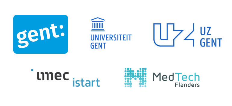 5 logo's van bedrijven en scholen van Gent